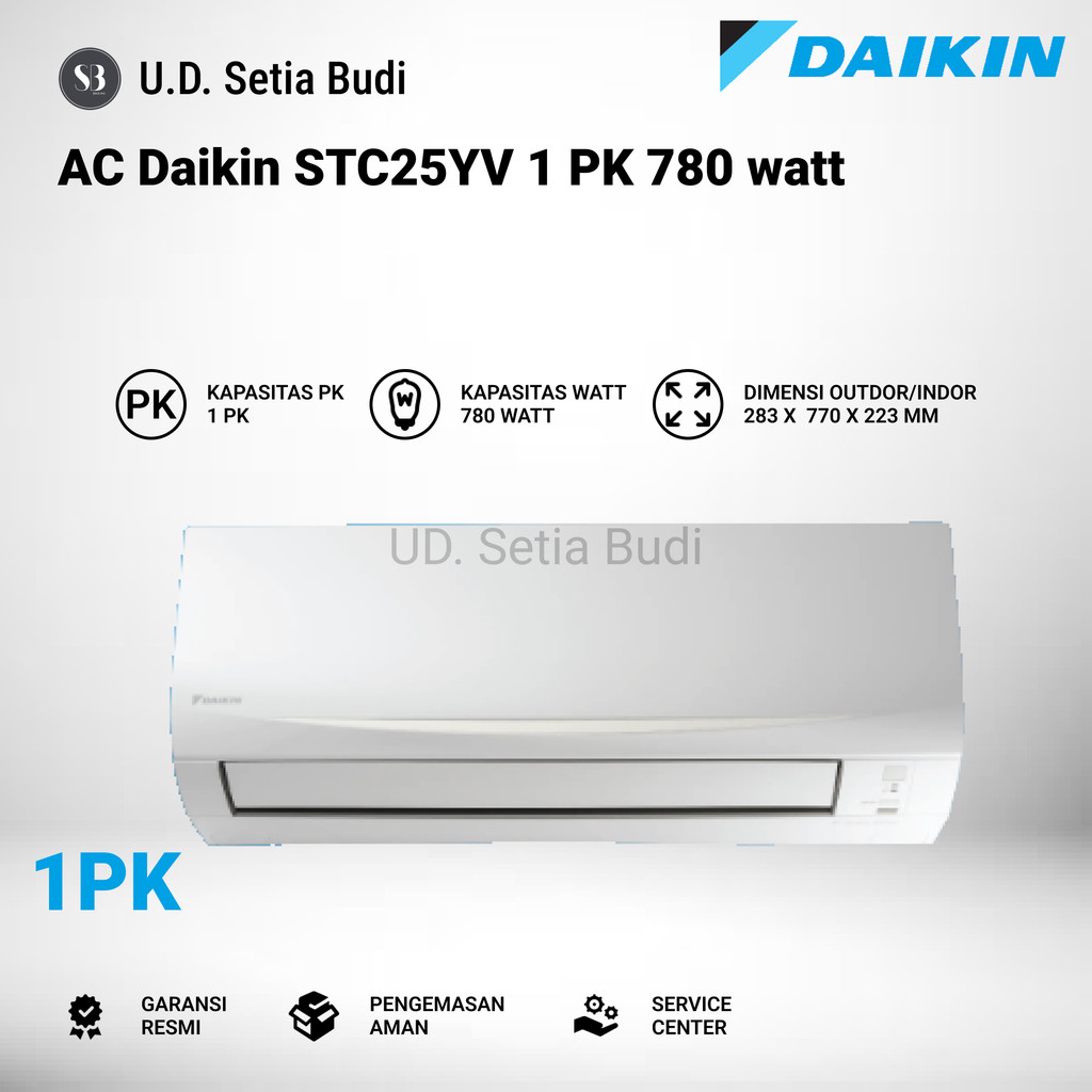 AC Daikin 1 PK Standard AC Daikin FTC25YV14 Super Mini Split R32 Low Watt
