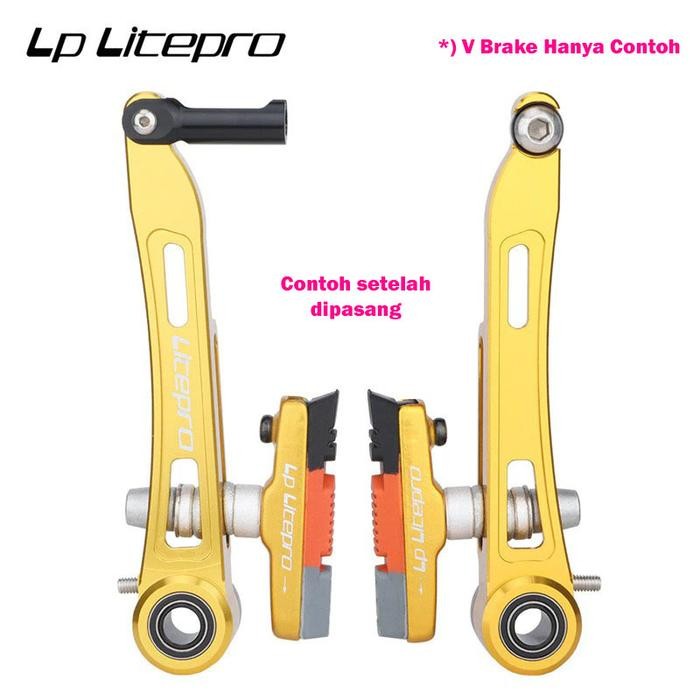 LP Litepro V Brake Brake Shoe Karet Kampas Rem Sepeda Lipat Roadbike