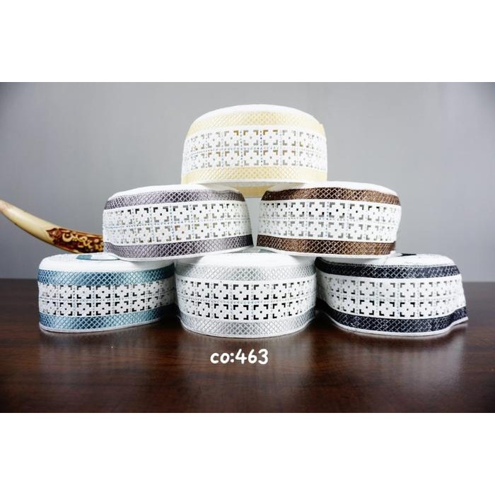 ASLI Grosir - Peci Kopiah Madina Bugis Asli Al Faru463 - Peci Madina READY STOCK