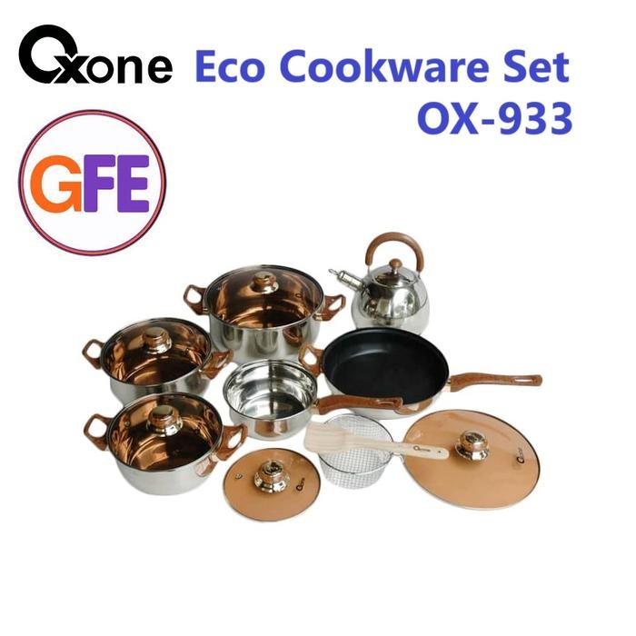 ne Set Panci Wajan Stainless Steel Eco Cookware Set OX-933