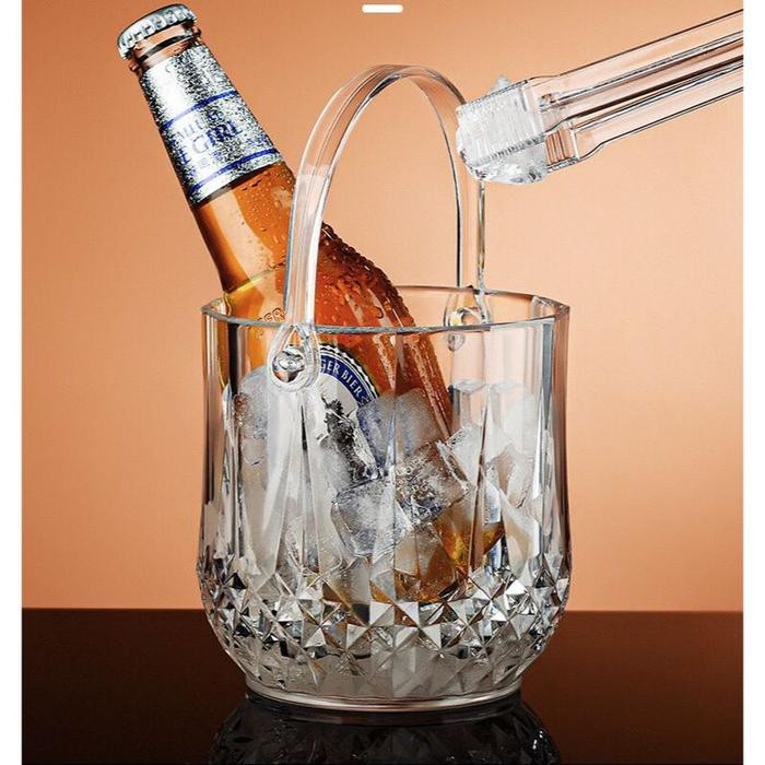 [MS] Wadah Es Batu Akrilik Tempat Es Batu Crystal Ice Bucket