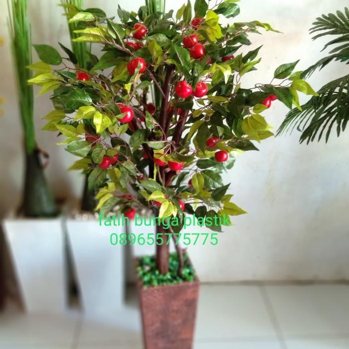 Pohon Apel Pohon Hias Bunga Plastik Artificial