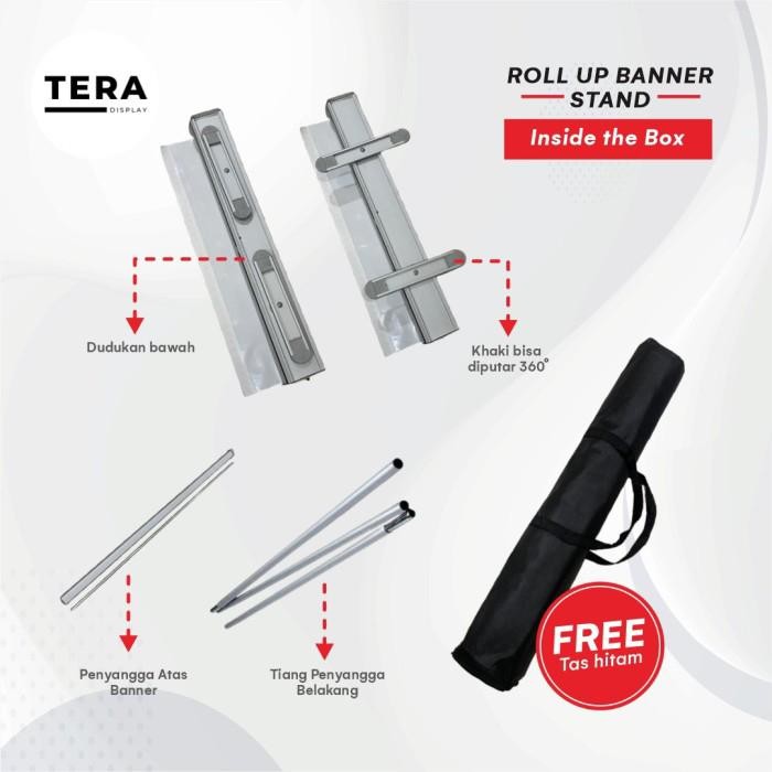 Roll Up Banner / Roll Up Stand / Roll Up 60X160 / 80X200 Berkualitas