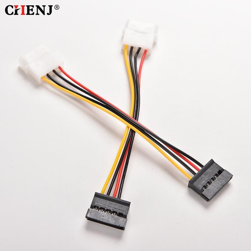 1pc 4 Pin IDE Molex to 15 Pin Serial ATA SATA HDD Hard Drive Power Adapter Cables