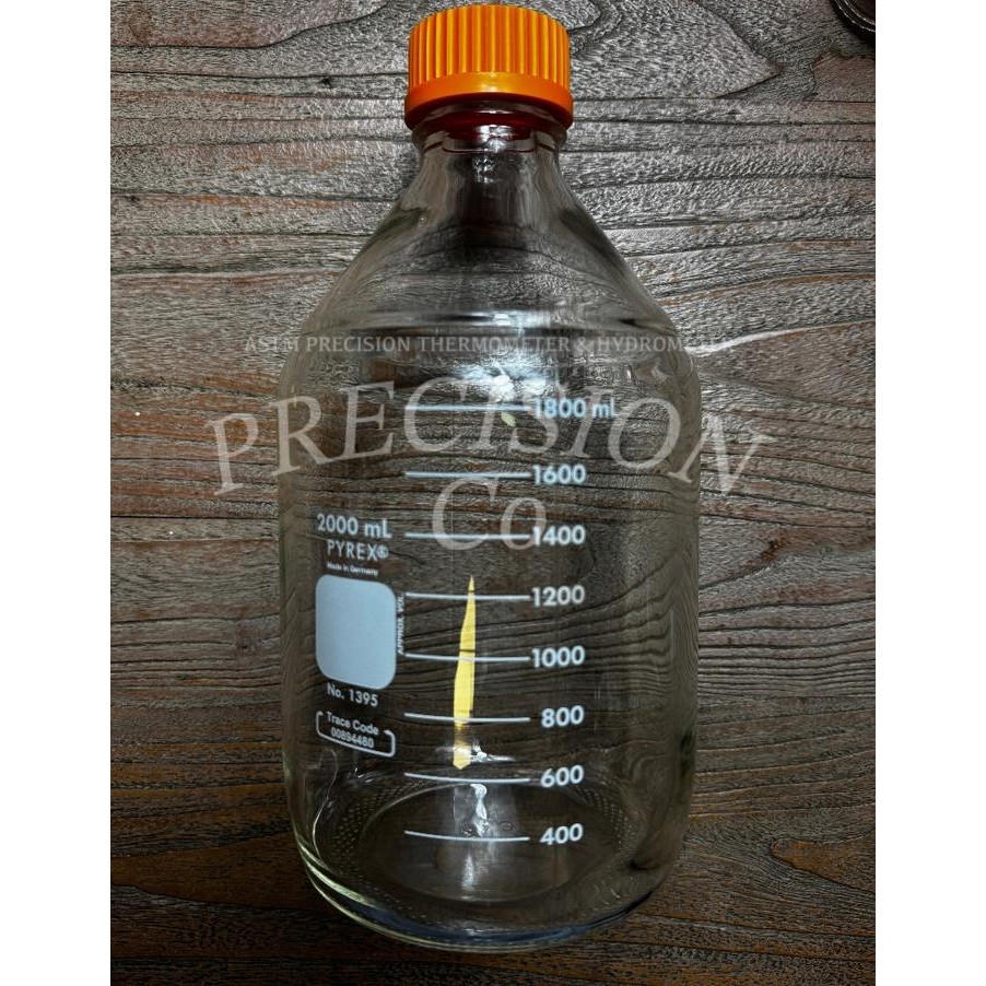 Laboratory Bottle 2000 Ml, Corning Pyrex Usa 1395-2L