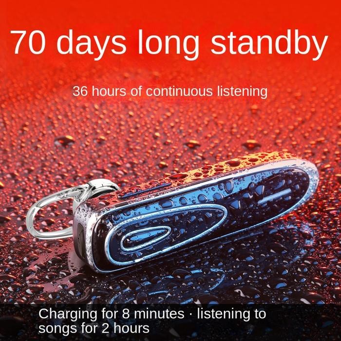 Headset Bluetooth K1 Waktu Siaga Panjang Headset Bluetooth Stereo Panggilan Telepon Headset