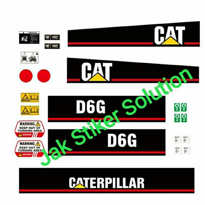 Stiker Dozer Cat D6G