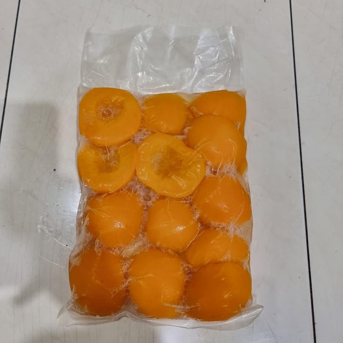 Kirim&siapmakan- Grosir Murah 500Gr Buah Peach Manis Frozen Puree Yellow Persik Pure