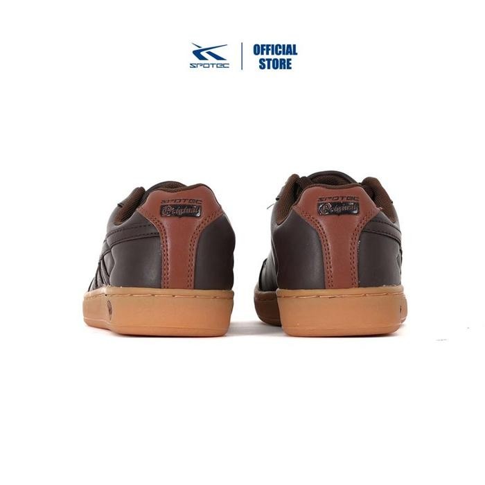 fwxh-Spotec Sneakers Navaro Sepatu Sneakers Pria Wanita - Coklat Gum