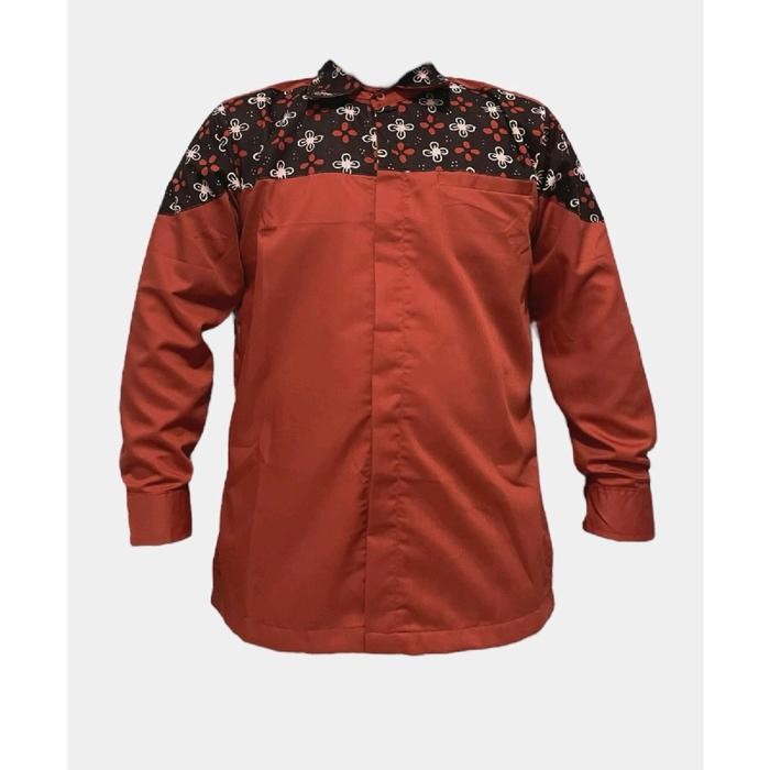 de68- Blus Couple Amanda (B 28) Kombinasi Batik Cap By Positive Boutique