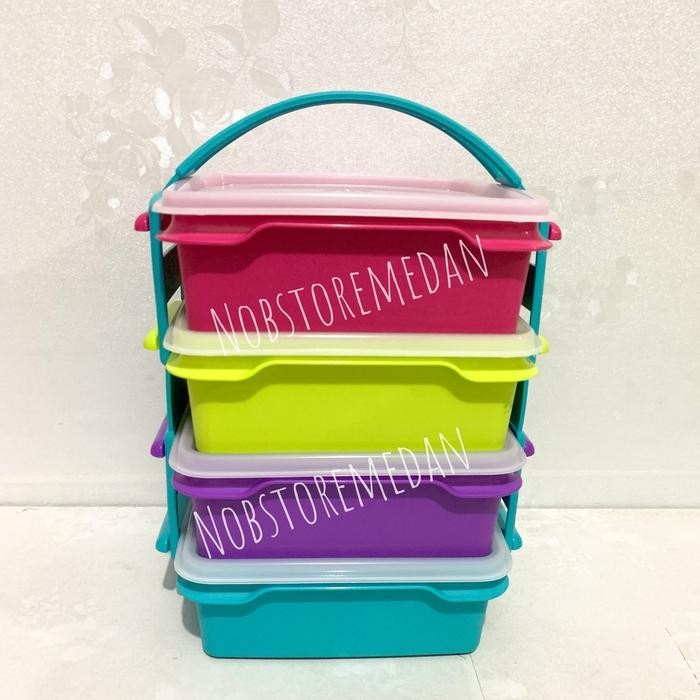 Nutria Square Rantang Makanan 4 Tingkat Moorlife Promo 