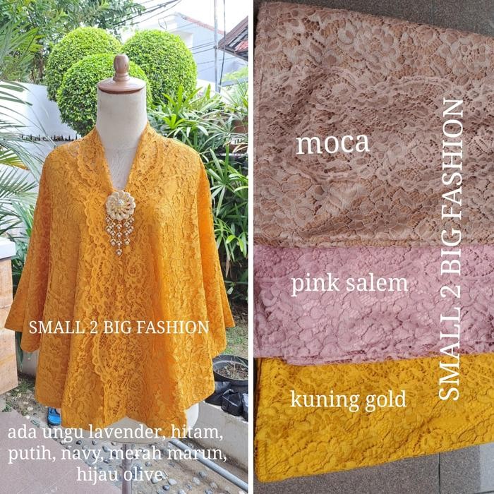 ORIGINAL brokat jumbo / brukat bigsize / atasan big / baju brokat 3L4L 5L 6L 7L READY STOCK