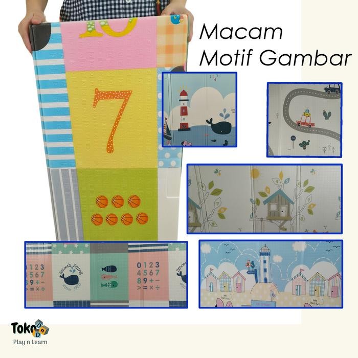 Playmat Matras Lantai Lipat Premium Folding Mat Karakter Tikar 200x180 (TERBAIK) (TERBARU)