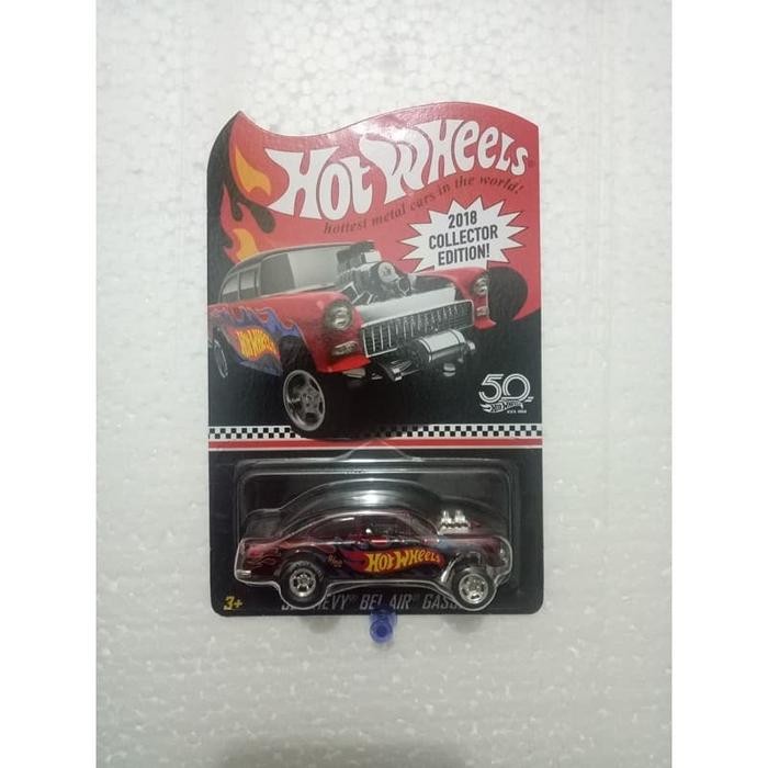 HOTWHEELS 55 CHEVY BELL AIR GASSER MAIL IN BAN KARET COLLECTOR EDITION KODE 1232