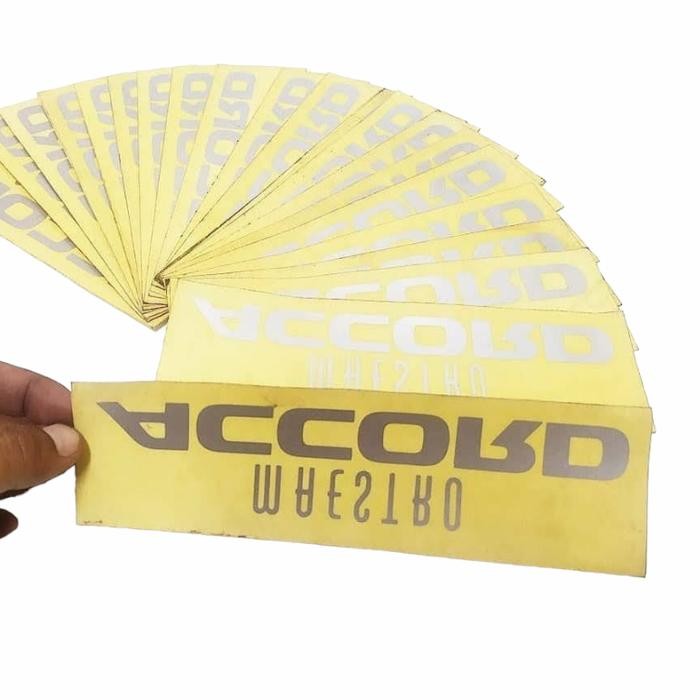 STICKER KACA BELAKANG ACCORD MAESTRO SM4 ORIGINAL 90/91