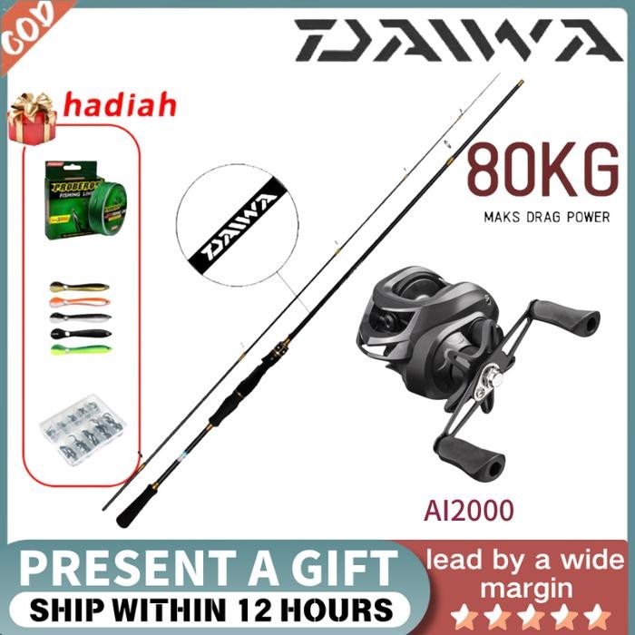Beli 1 Dapat 5ProFish Set Alat Pancing Lengkap Berkualitas Terbaik - Joran Anti Patah + Umpan Ikan