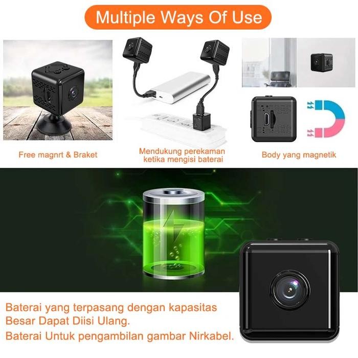 Eyesec Spy Cam Cctv Mini 1080P Kamera Cctv Indoor Wifi Tbk