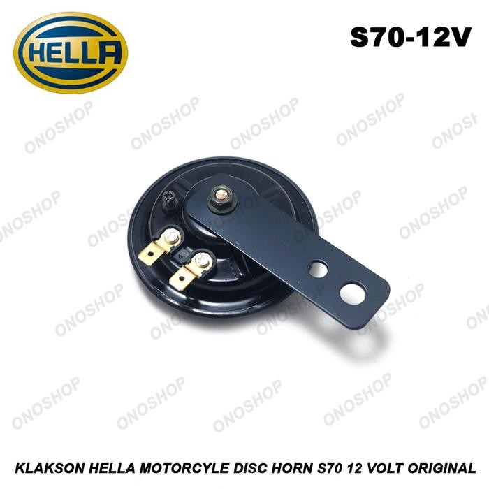 KLAKSON HELLA MOTORCYCLE DISC HORN S70 12 VOLT ORIGINAL
