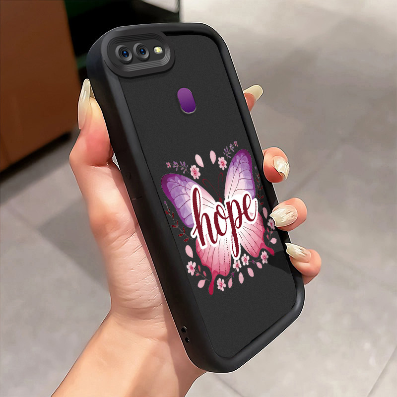 Casing Hp OPPO F9 F9 Pro A7x Realme 2 Pro Realme U1 Case Casing Kupu-kupu Gradient pola HP Kasing Si