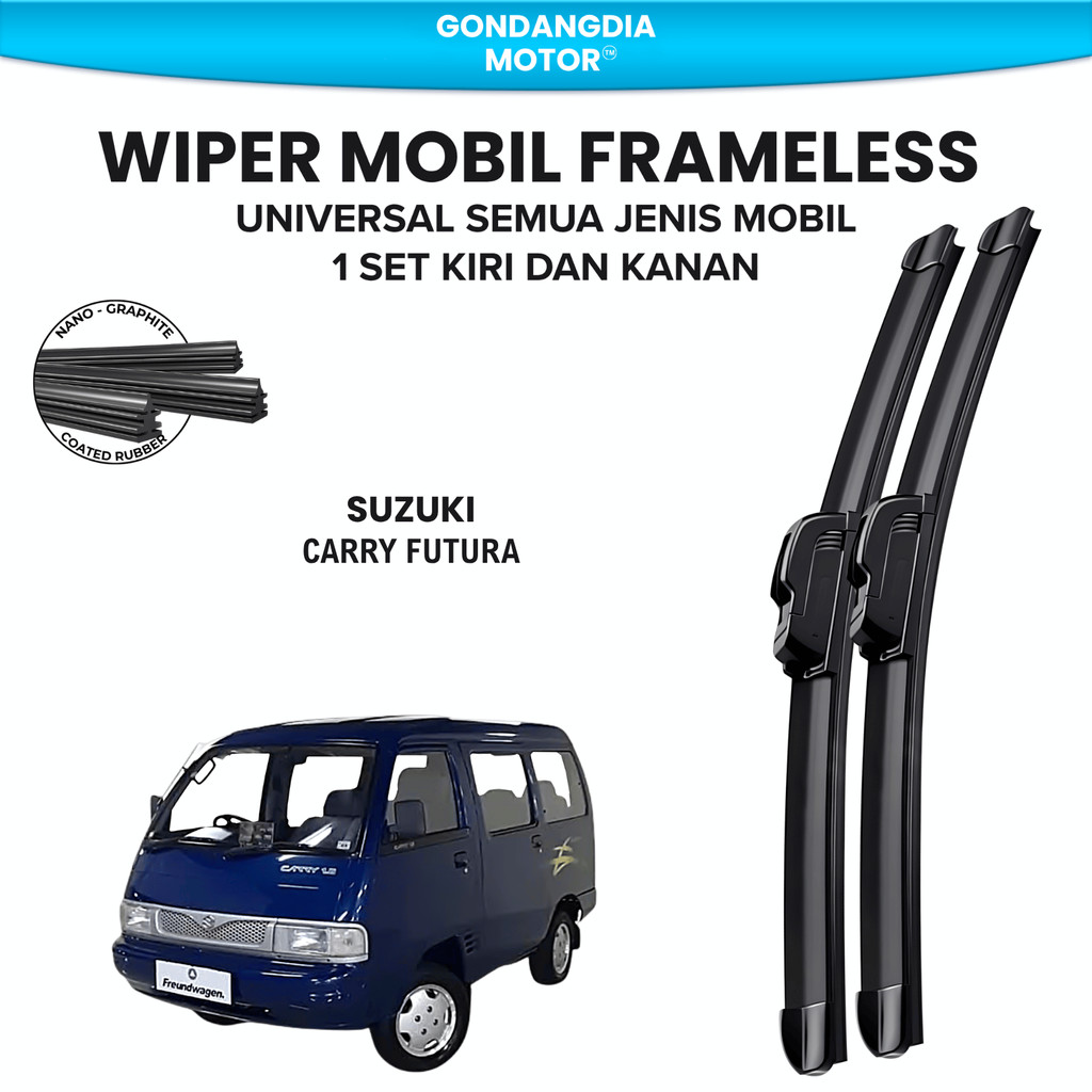 Wiper Suzuki Carry Futura Frameless Kaca Depan Mobil
