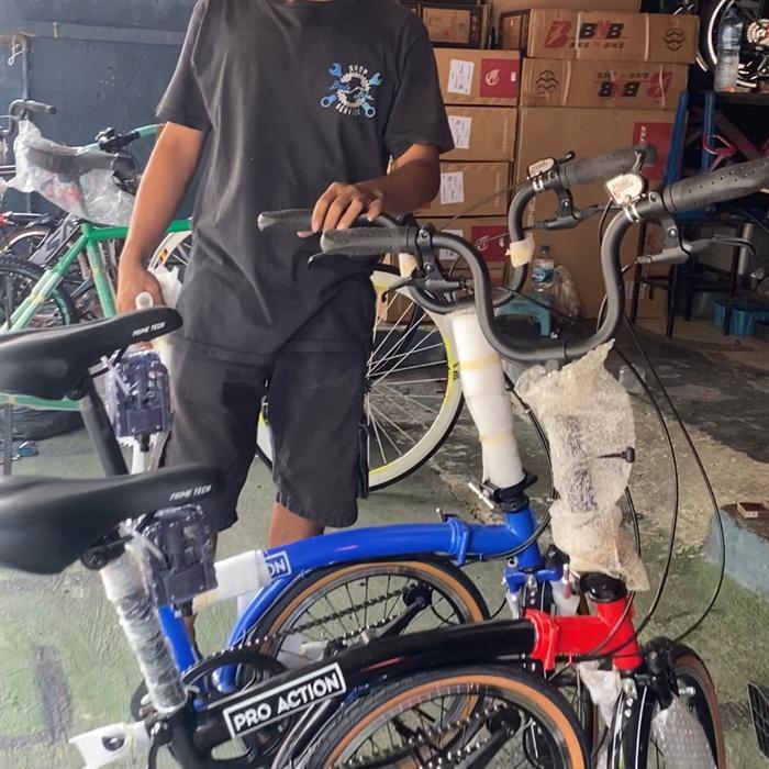 Pro action sepeda lipat fullbike 16 349 3speed internal gear