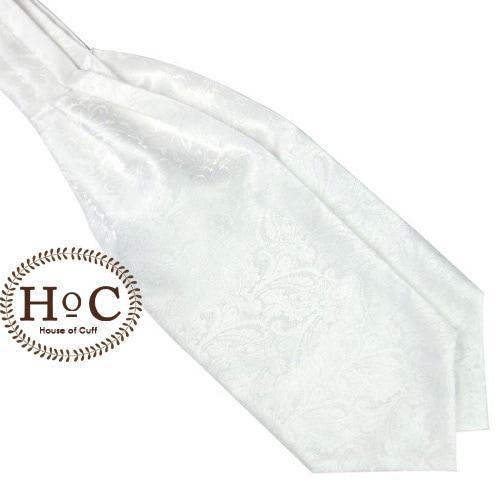 Houseofcuff Dasi Ascot Tie ASCOT / CRAVAT TIE WHITE