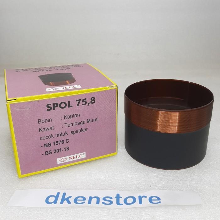Spool speaker Nelc 75.8mm Spul spiker Blackspider 201 18 inch Ns 1576