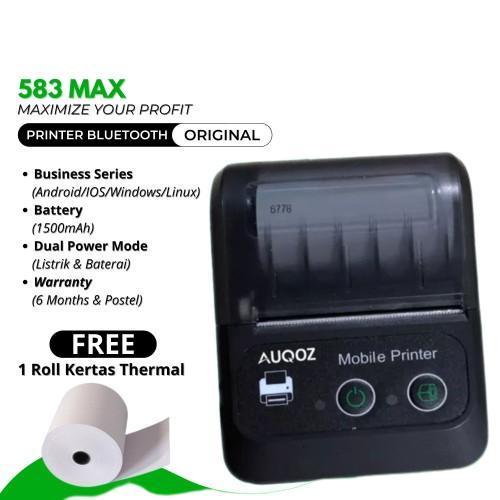 PROMO - AUQOZ THERMAL PRINTER 583 MAX BLUETOOTH - THERMAL PRINTER TERMAL POS KASIR POSTEL PRINTER