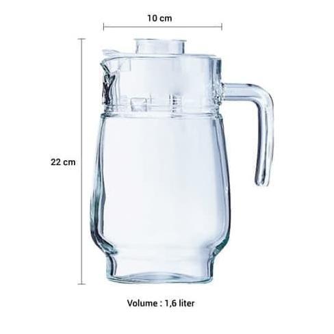Luminarc Pitcher 1,6L/Pitcher Kaca/Glass Pitcher/Water Jug/Glass Jug