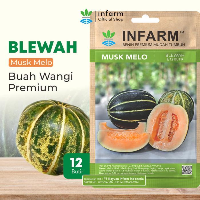 INFARM - Benih Buah Blewah Muskmelo, Bibit Super Buah Blewah Benih Unggul Buah Blewah Manis Premium