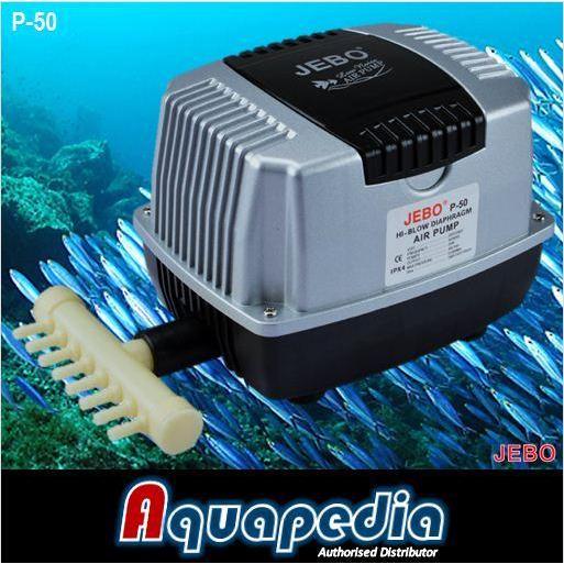 Jebo P-50 Pompa Udara Aerator HiBlow Air Pump Blower Aquarium Kolam Jebo P50