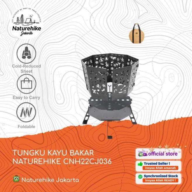 TUNGKU FIRE PIT GRILL BBQ KAYU BAKAR CAMPING NATUREHIKE CNH22CJ036 - BLACK 1.0