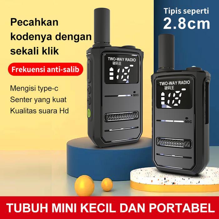 New Series Walkie Talkie Ht Morqtola M8 Jarak Jauh 1Km Dengan Baterai 2200Mah - 16 Saluran, Rentang
