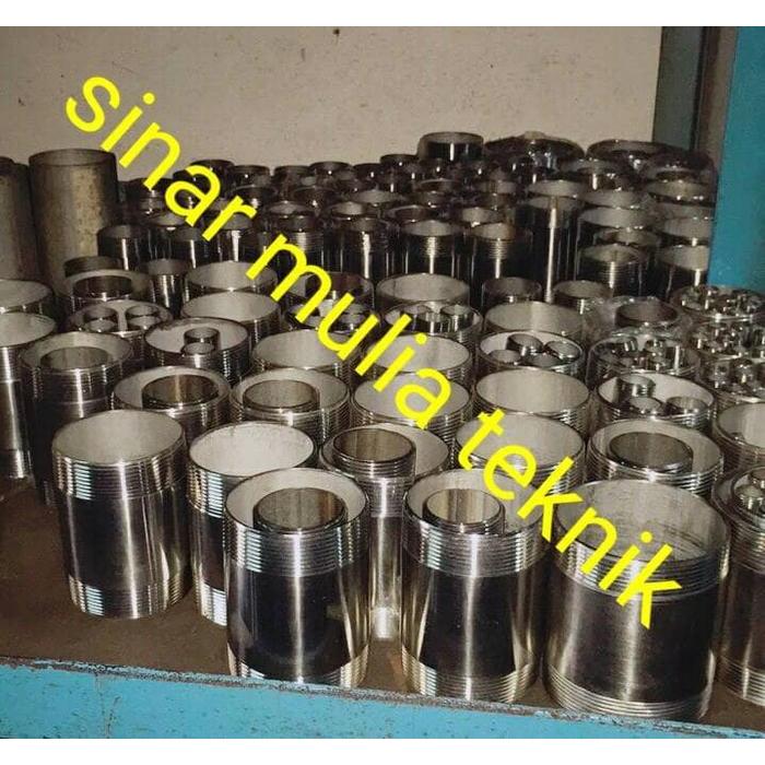 Terbaru Pipa Nepple 15Cm Stainless Steel 304 1" Inch