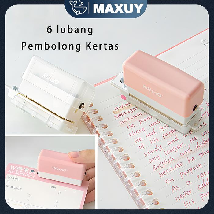 ready pembolong kertas mini/pembolong kertas /A4 A5 B5 6 lubang Mini Pembolong Kertas / pembolong