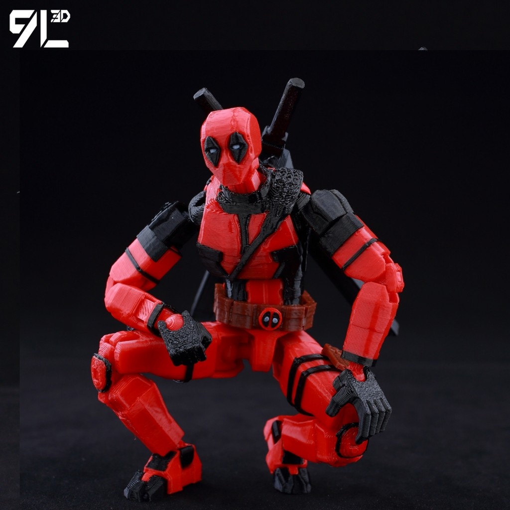 9L3D Titan Action Figure Assembly Completed Deadpool Spiderman 3D Printed Dummy 13 Lucky Kpoop