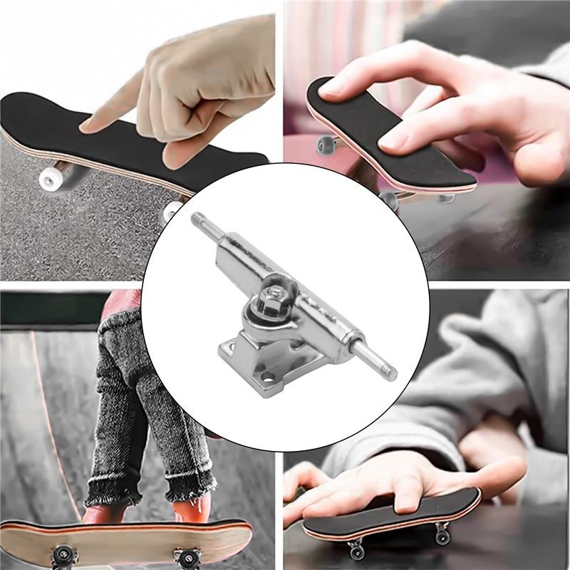 HOTB72A 10 Pcs 29Mm Fingerboard Trucks Finger Skateboard Deck With Nuts With Spanner Screwdriver For