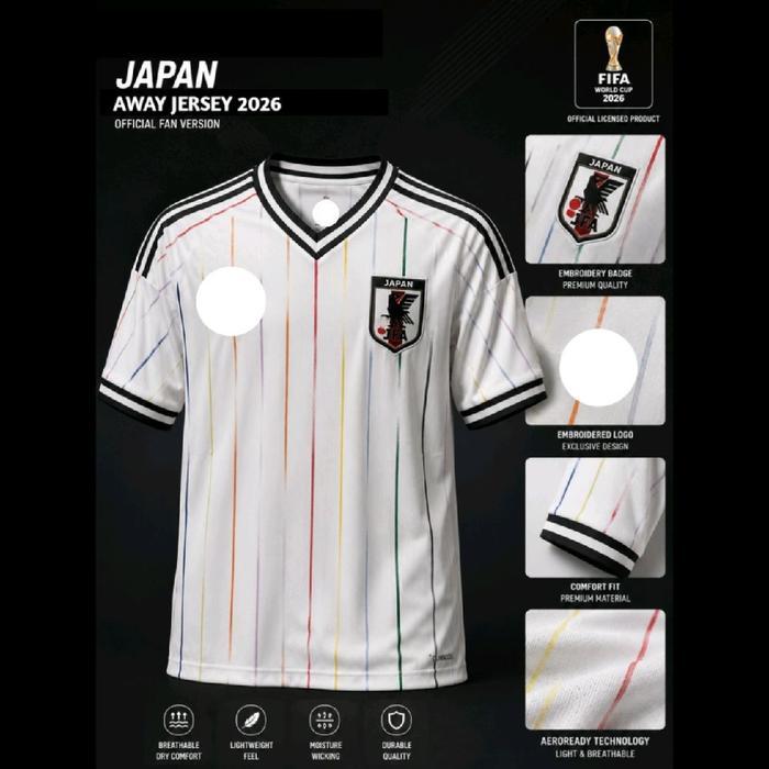 Jersey Jepang Away 2026 Timnas Jepang Bisa Custom Nama Nomor Punggung Baju Bola Japan Home Away