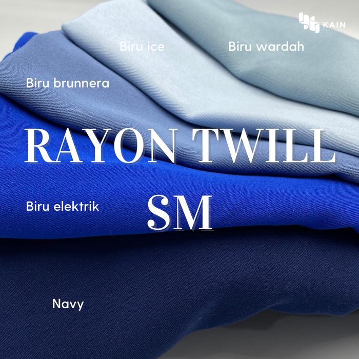 1 Rol Bahan Kain Rayon Twill SM 1 rol 60 yard