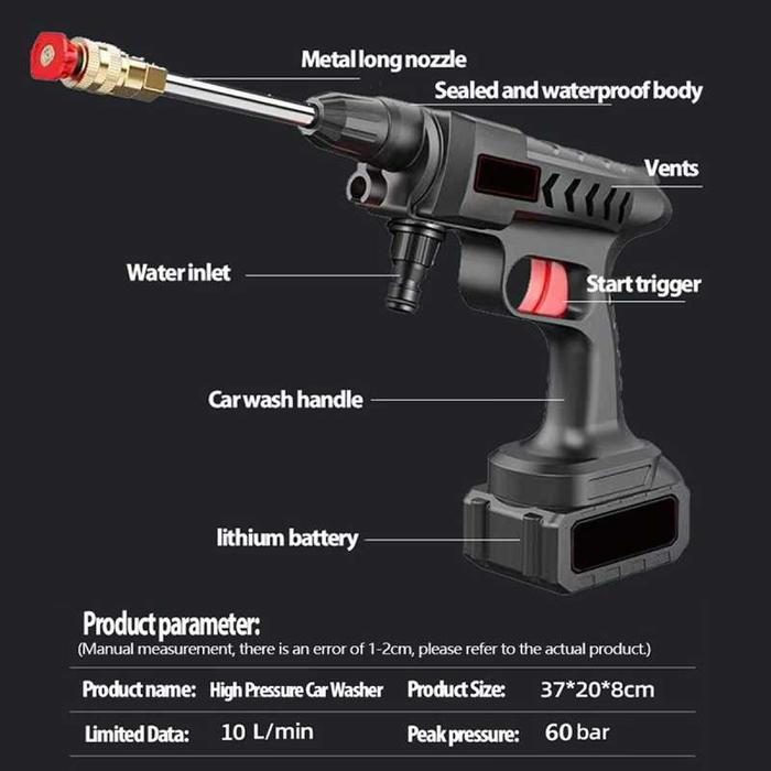 SEMPROTAN AIR ELEKTRIK HIGH PRESSURE STEAM TEKANAN TINGGI RECHARGEABLE