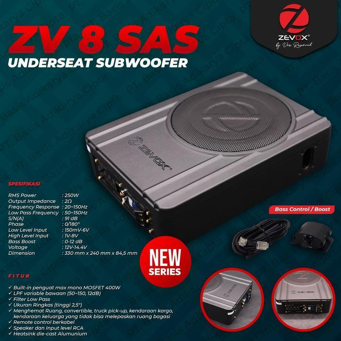 Subwoofer Kolong Zevox ZV 8 SAS By Vox Research Resmi