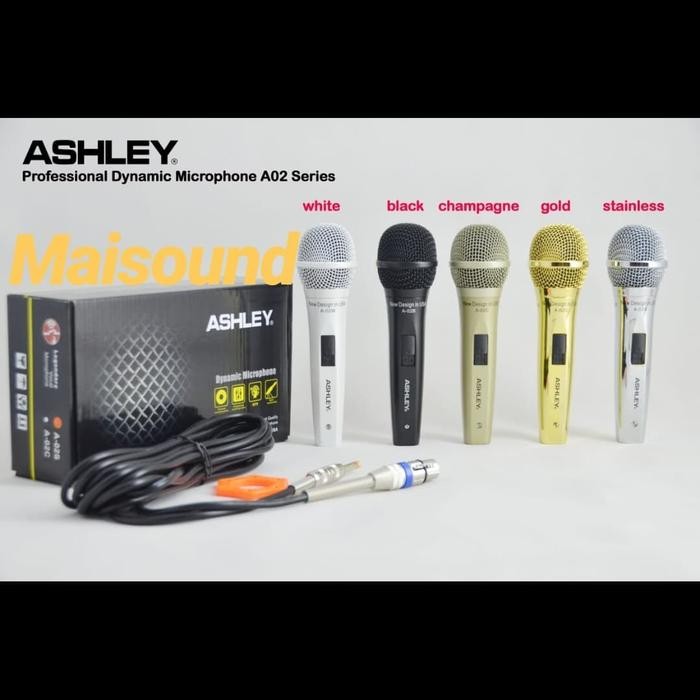 MIC KABEL ASHLEY A02 DYNAMIC MICROPHONE ASHLEY A 02