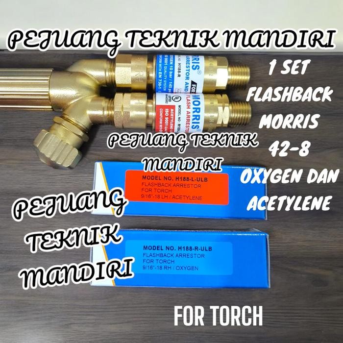 MORRIS FLASHBACK ARRESTOR FOR TORCH OXYGEN ACETYLENE H188 9/16" / FLASHBACK ARRESTOR MORRIS FOR