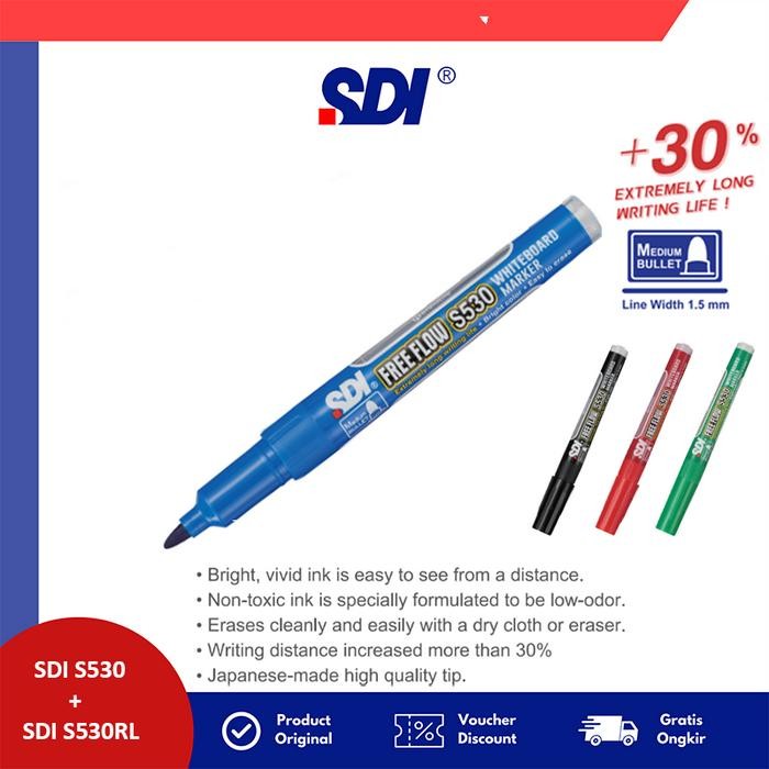

Promo Bundling Sdi S530 Spidol Papan Tulis + Refill Tinta
