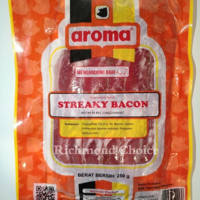 

Pilihan- Streaky Bacon Aroma 250 Gram