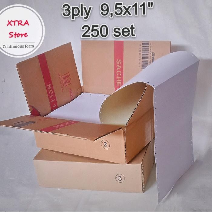 

Pilihan- Kertas Continuous Form 3Ply 9.5X11" 250Set Full Page Paper Stationery