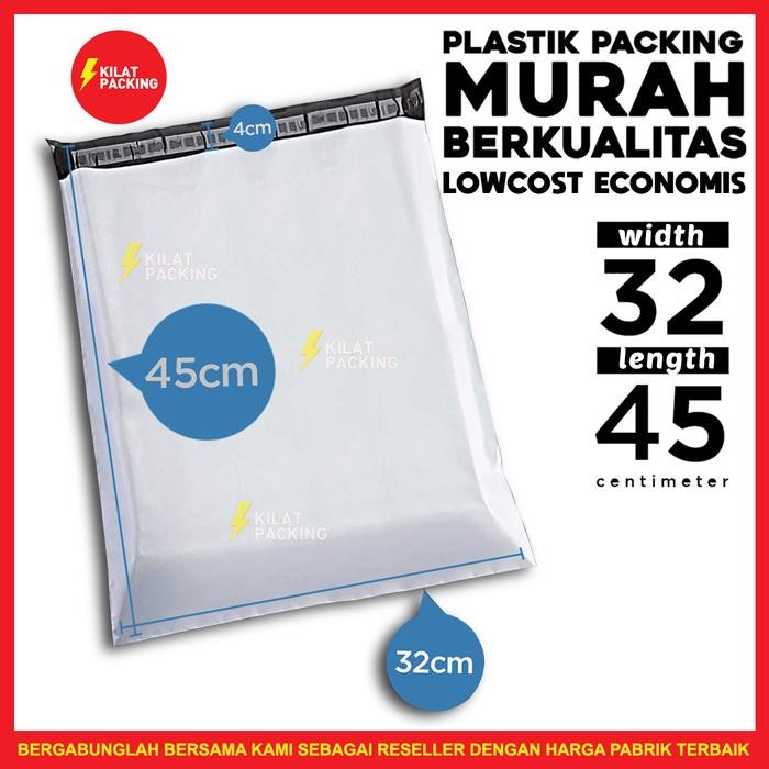 

Pilihan- Polymailer Low Cost Amplop Plastik Packaging Ekonomis Putih 32X45Cm