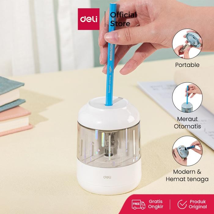 

Deli Electric Pencil Sharpener / Rautan Pensil Otomatis Lucu EH508