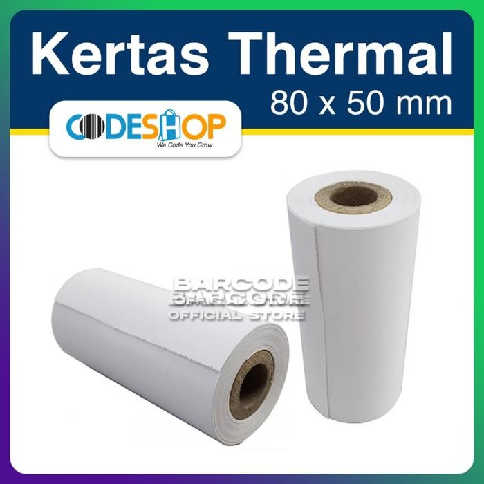 

1 Dus Kertas Thermal 80 x 50 / 80x50 / 80x50mm Printer Epson TM-T82