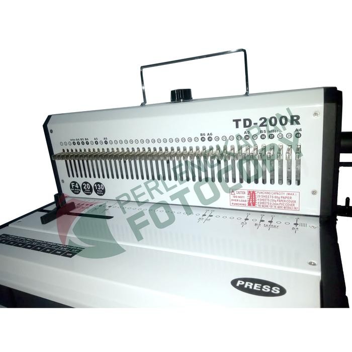 

TOPAS TD 200R MESIN JILID SPIRAL KAWAT / RING KAWAT BULAT (F4)